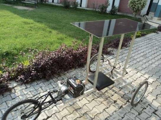Solar Powered Reverse Trike Electric Ride